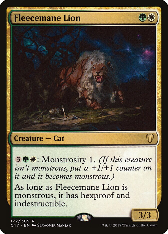 Fleecemane Lion card front