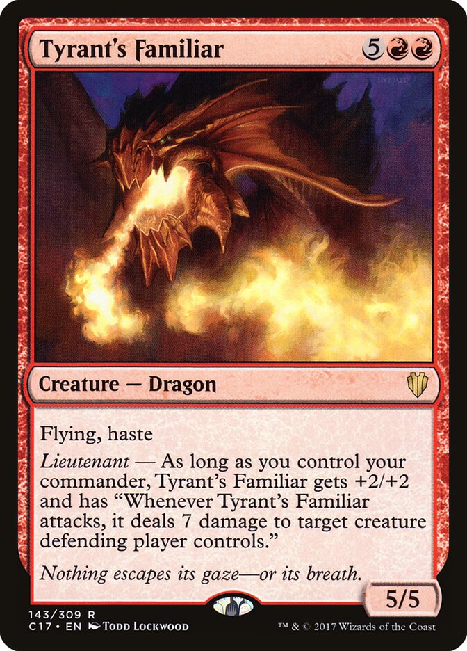 Tyrant's Familiar card front