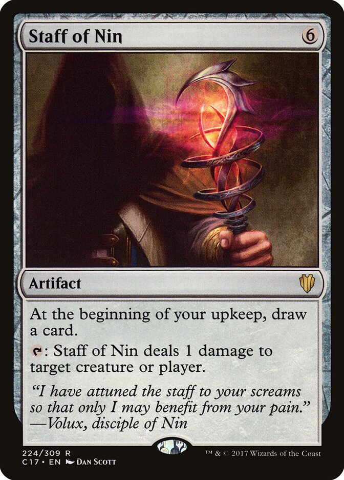 Staff of Nin card front