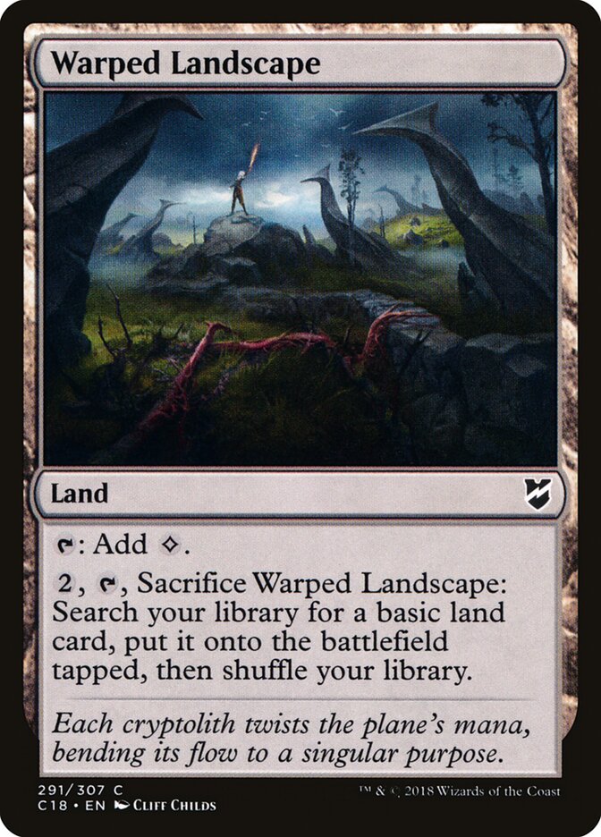 Warped Landscape card front