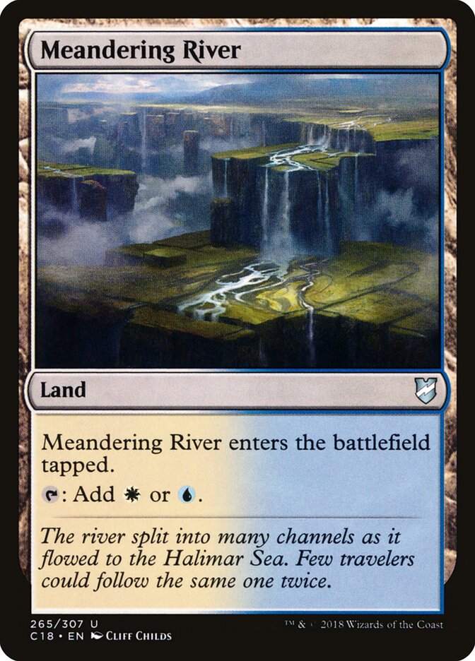 Meandering River card front