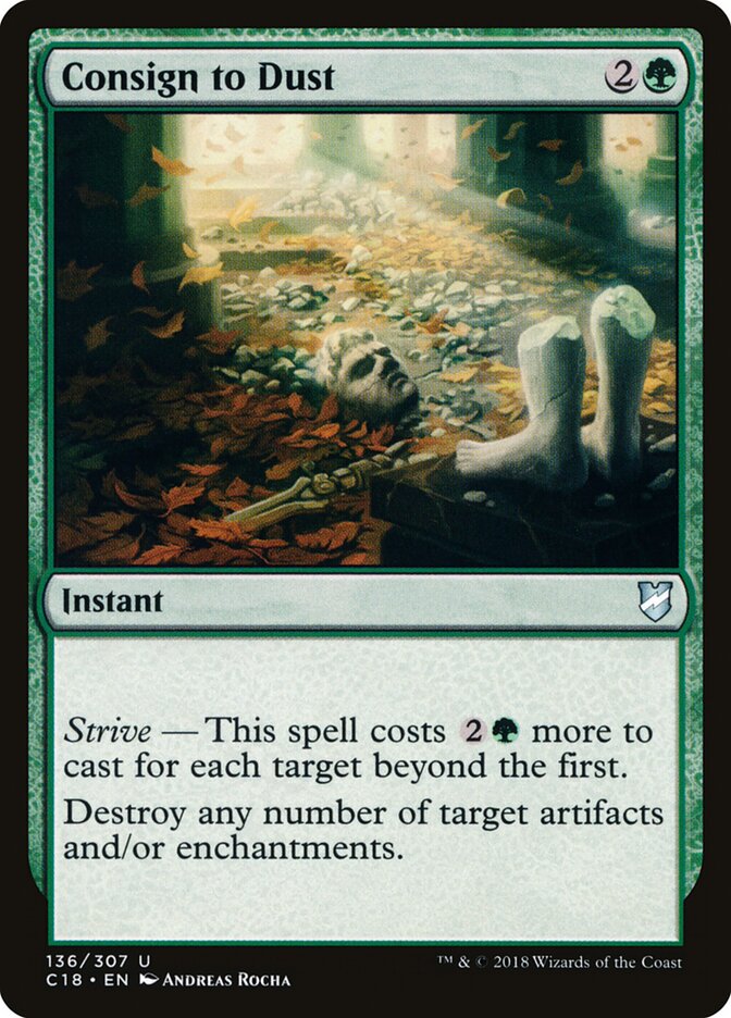 Consign to Dust card front