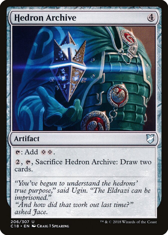 Hedron Archive card front