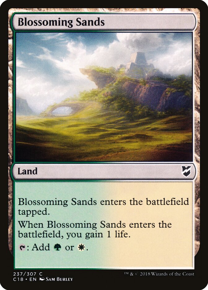Blossoming Sands card front
