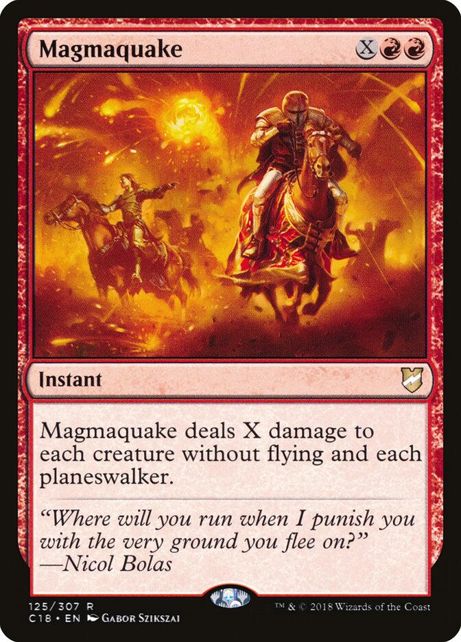 Magmaquake card front