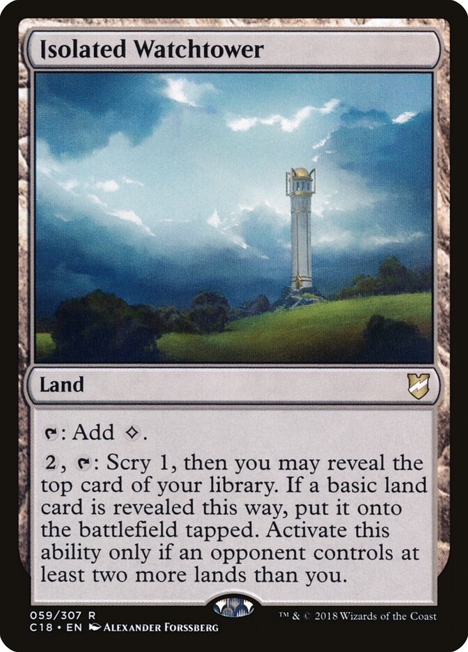 Isolated Watchtower card front