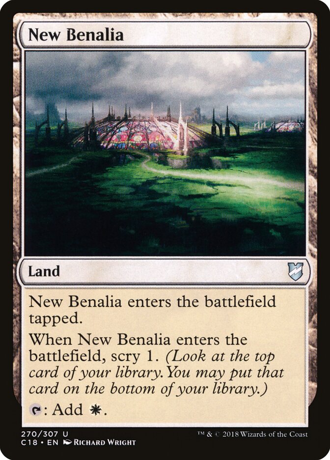 New Benalia card front