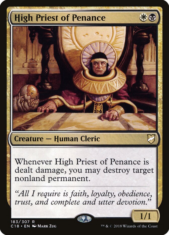 High Priest of Penance card front