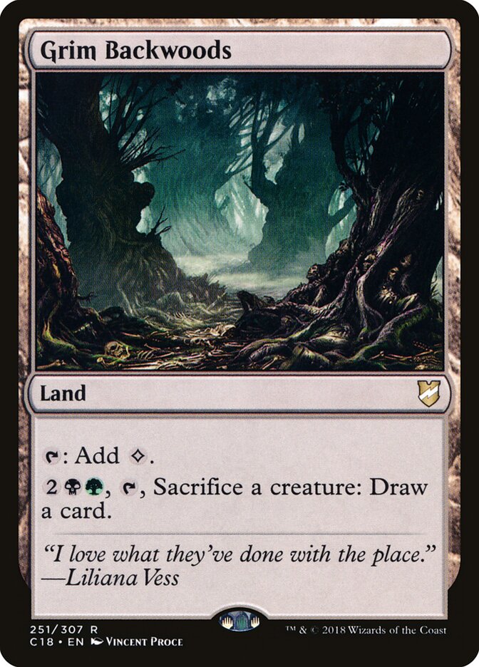 Grim Backwoods card front