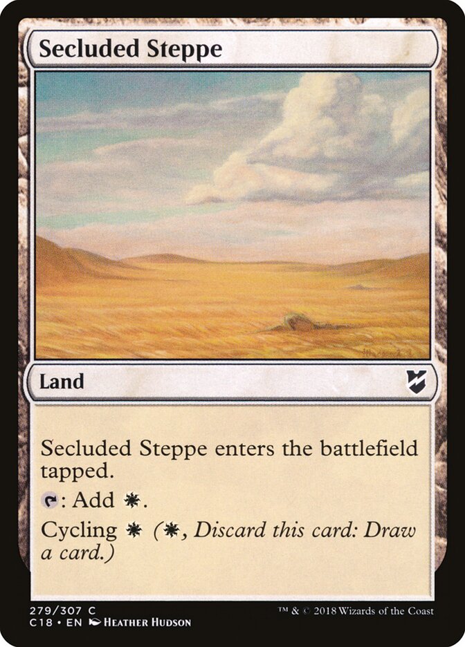 Secluded Steppe card front