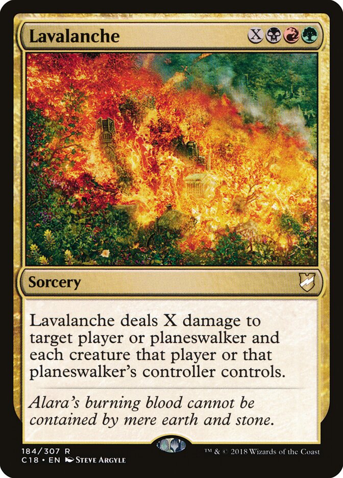 Lavalanche card front