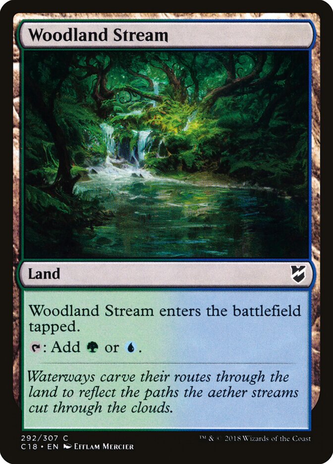 Woodland Stream card front