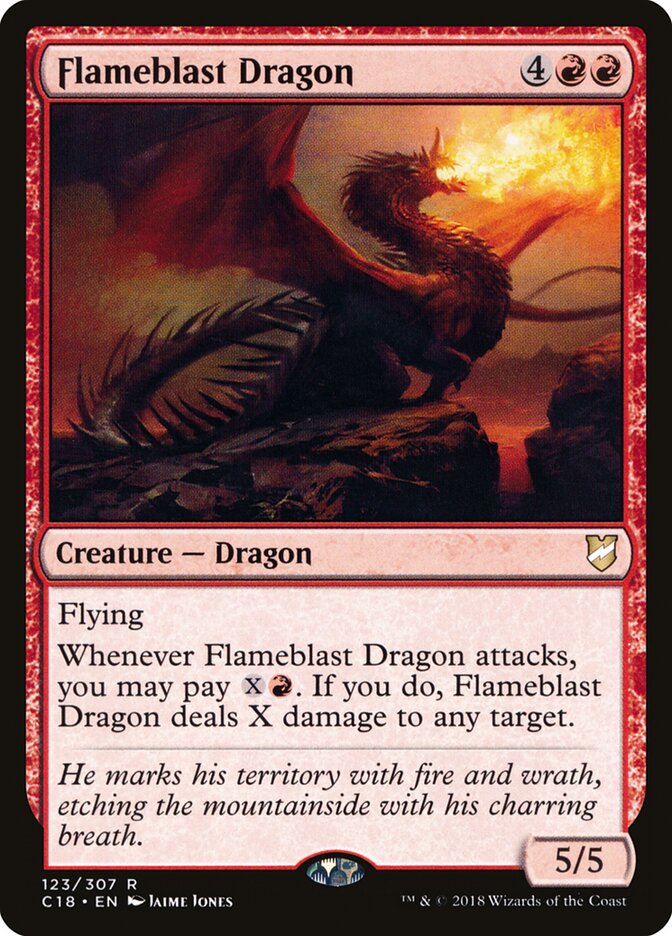 Flameblast Dragon card front