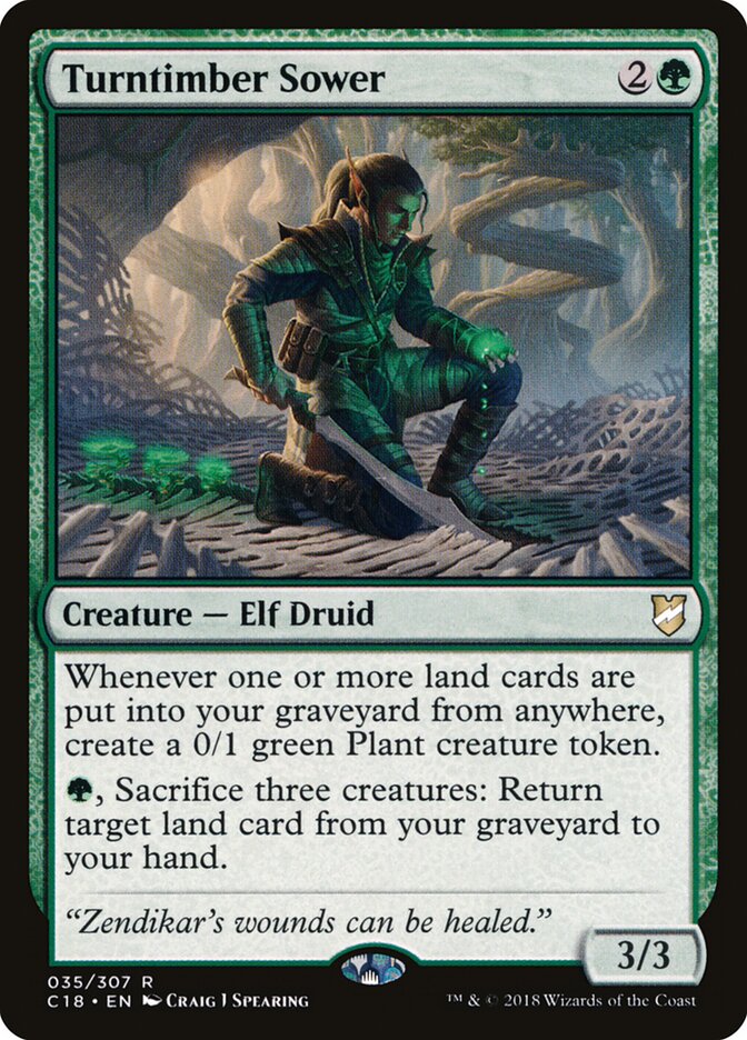 Turntimber Sower card front