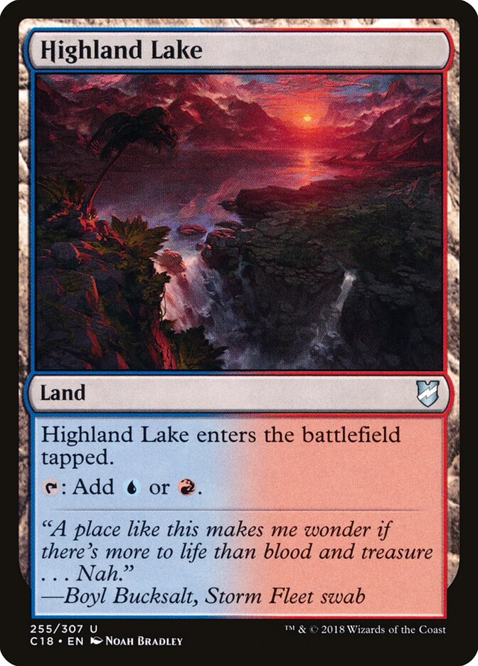 Highland Lake card front