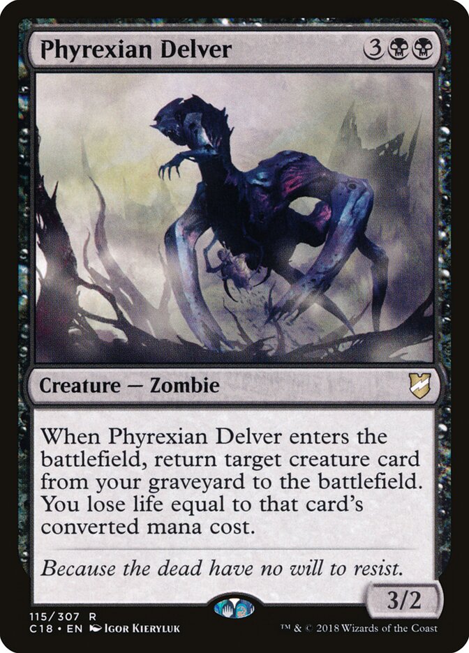 Phyrexian Delver card front