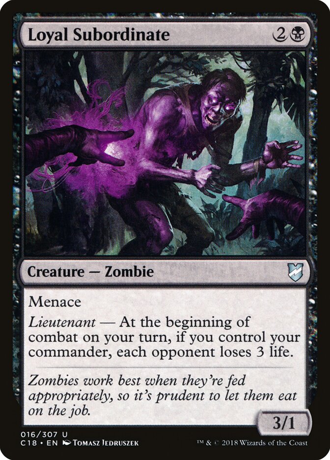 Loyal Subordinate card front