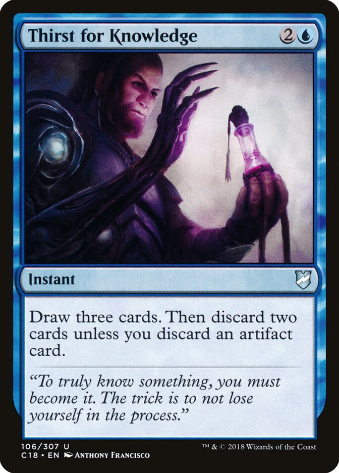 Thirst for Knowledge card front