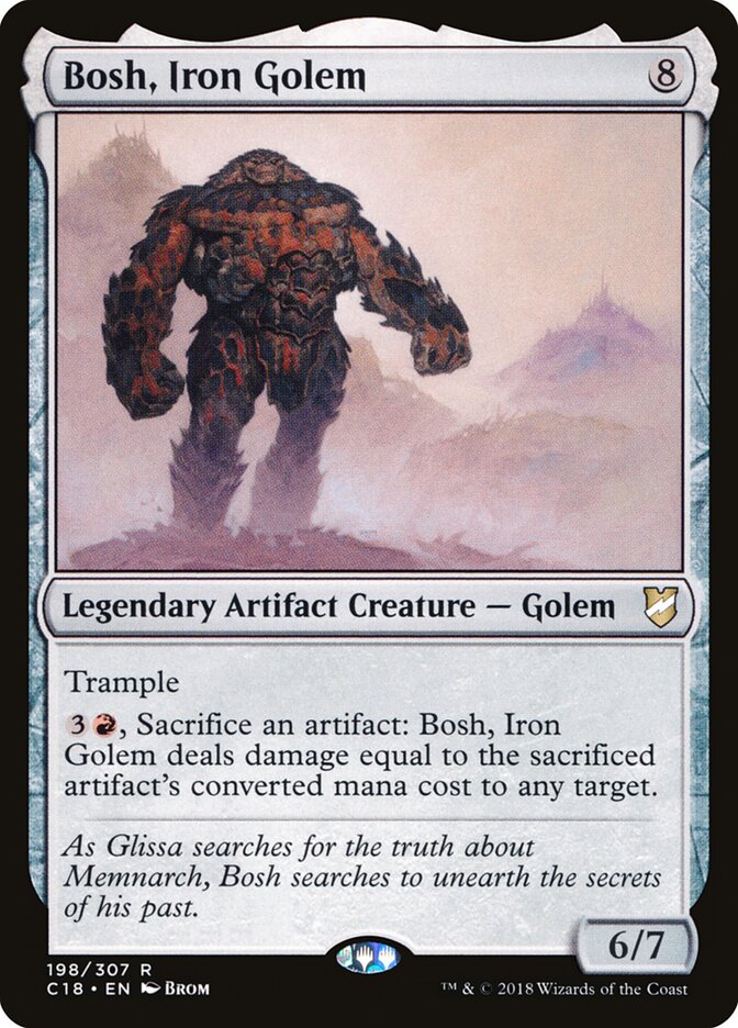Bosh, Iron Golem card front