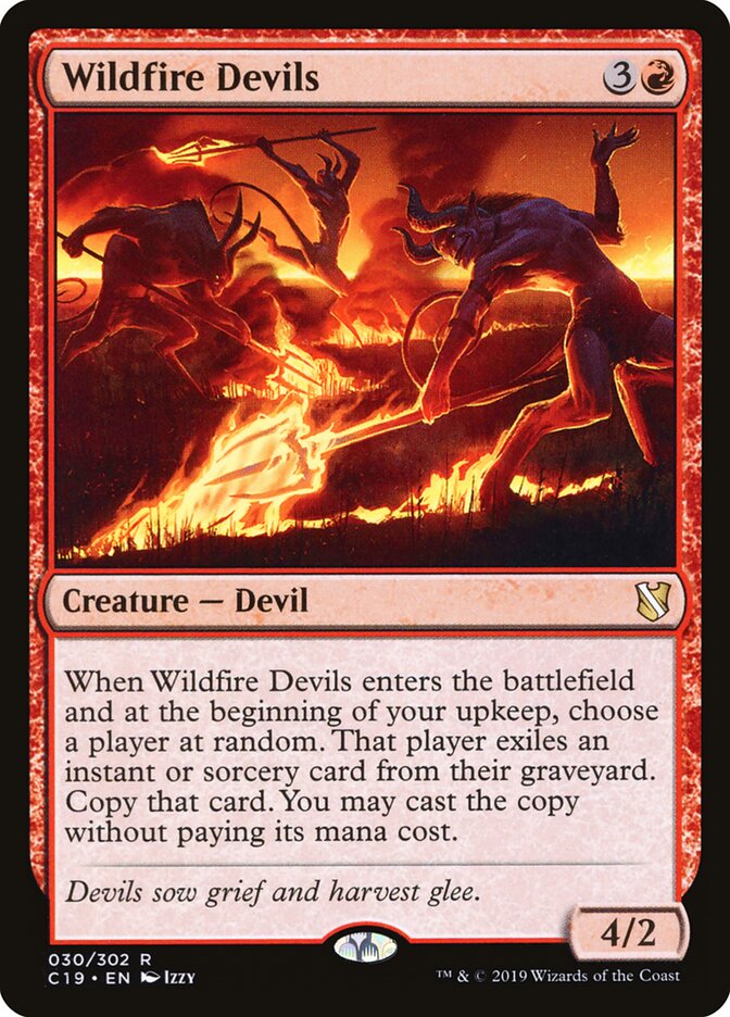 Wildfire Devils card front