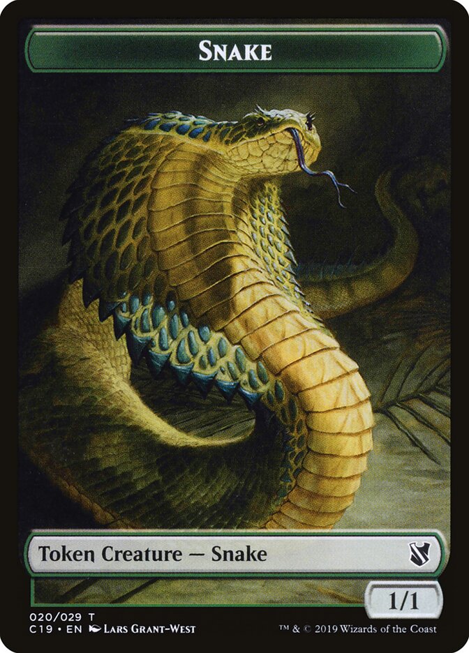 Snake card front