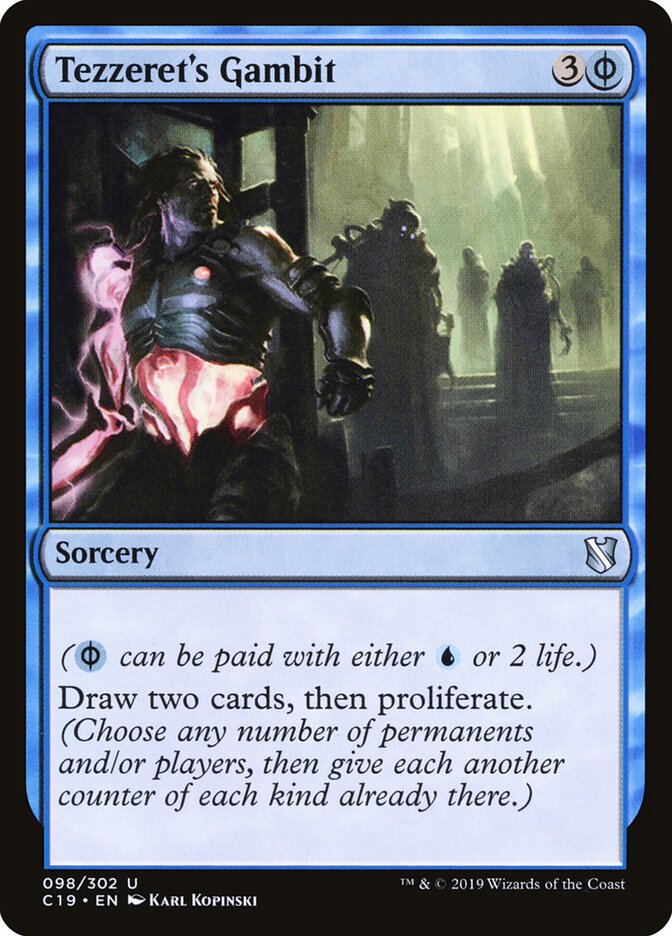 Tezzeret's Gambit card front