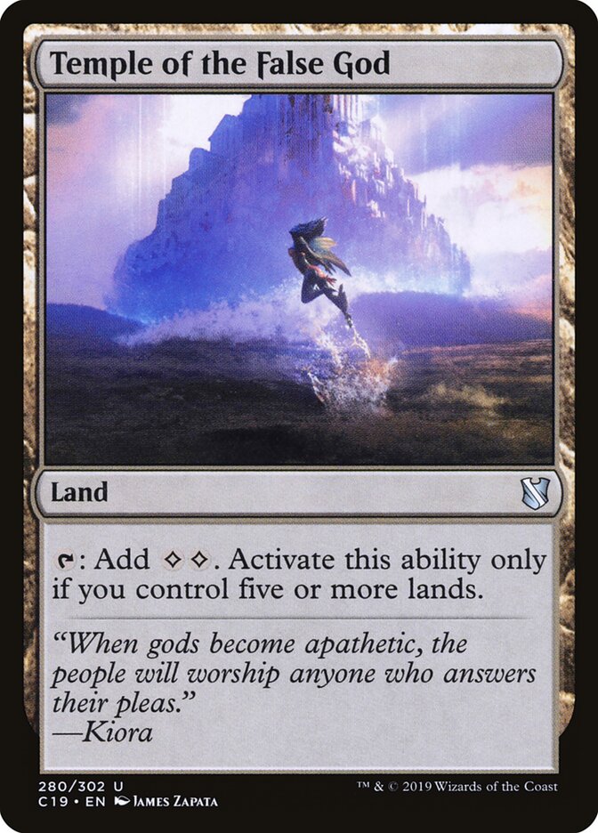 Temple of the False God card front