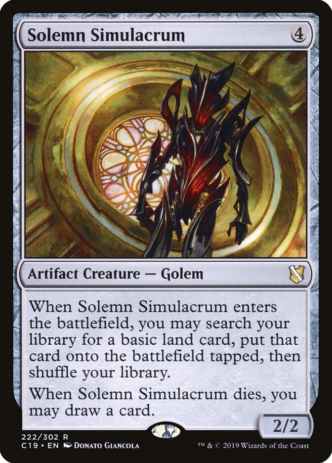 Solemn Simulacrum card front