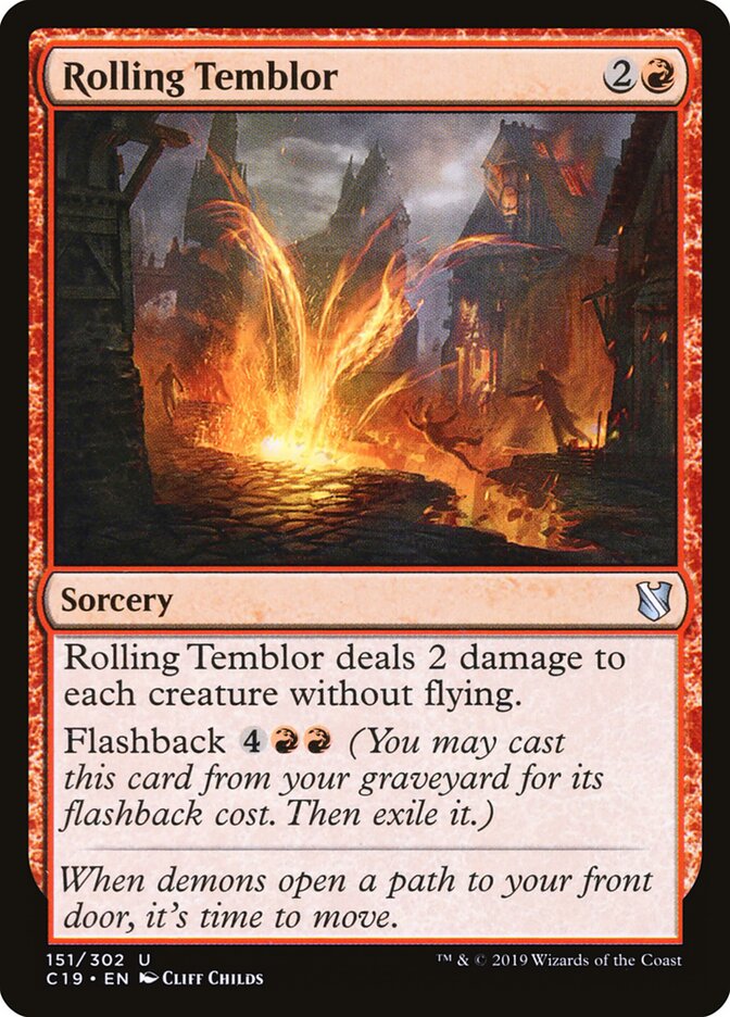 Rolling Temblor card front