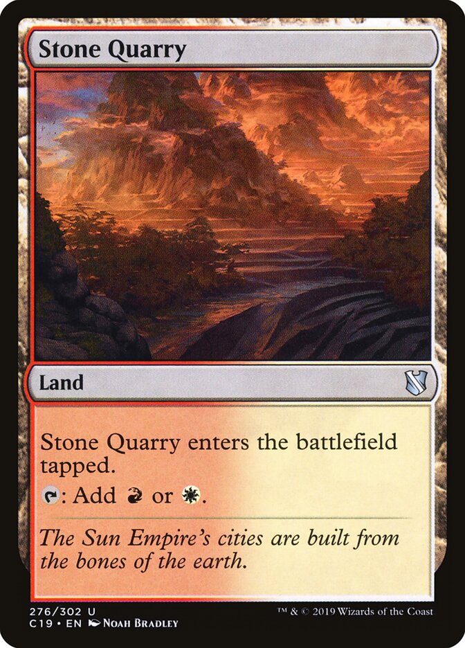 Stone Quarry card front
