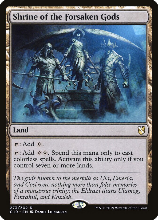 Shrine of the Forsaken Gods card front