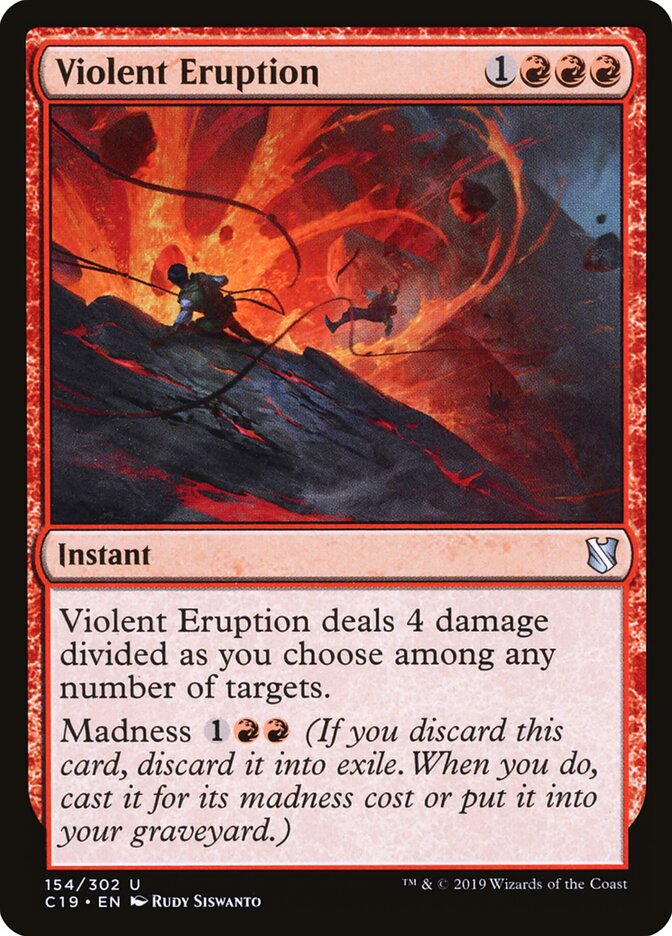 Violent Eruption card front