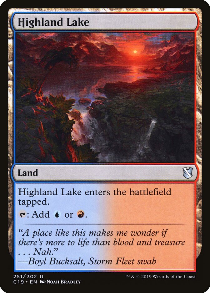 Highland Lake card front