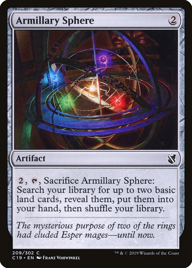Armillary Sphere card front