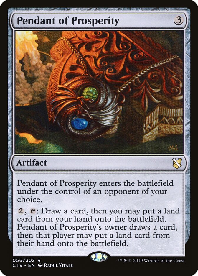 Pendant of Prosperity card front