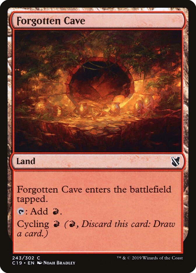 Forgotten Cave card front