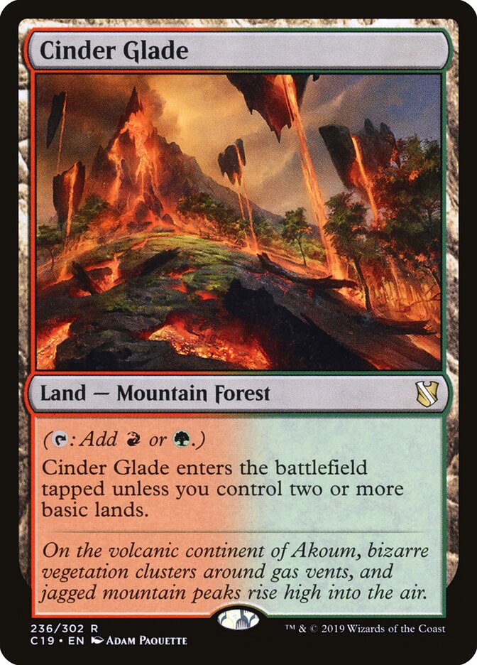 Cinder Glade card front