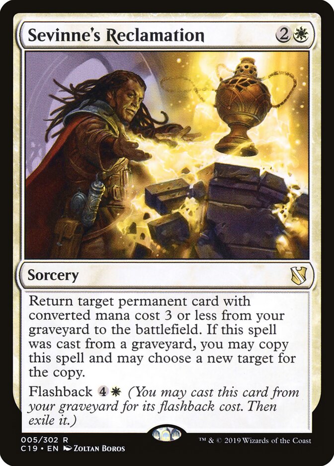 Sevinne's Reclamation card front