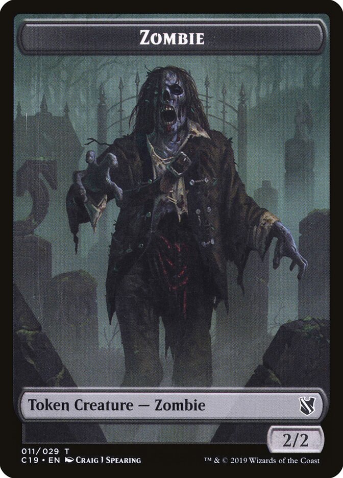 Zombie card front