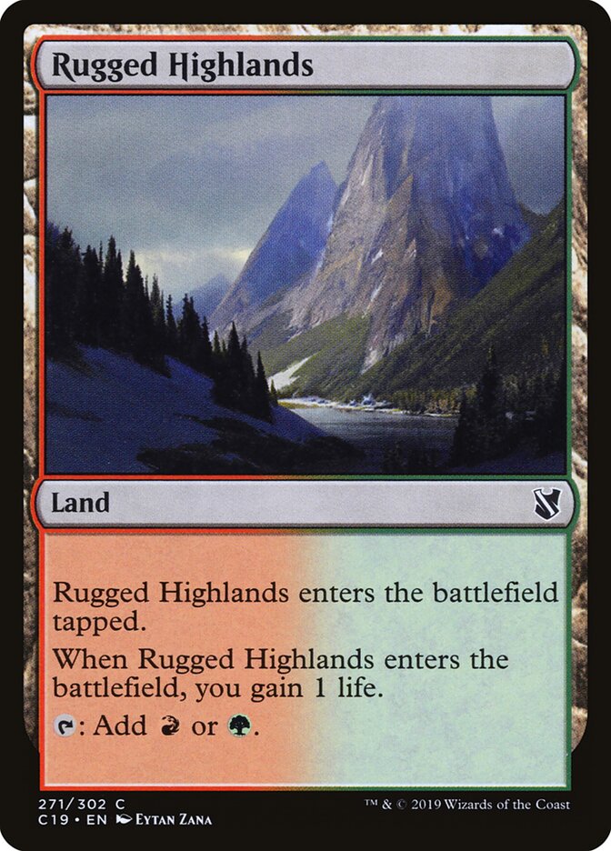 Rugged Highlands card front