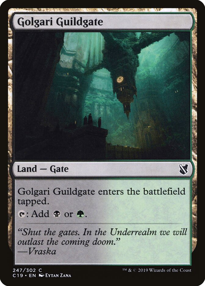 Golgari Guildgate card front