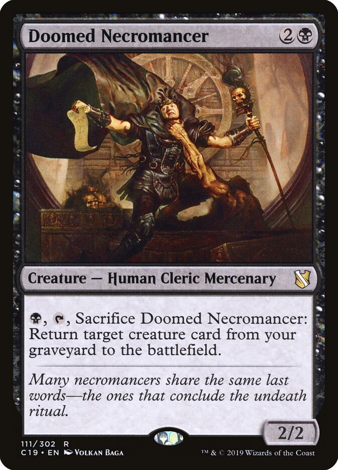 Doomed Necromancer card front