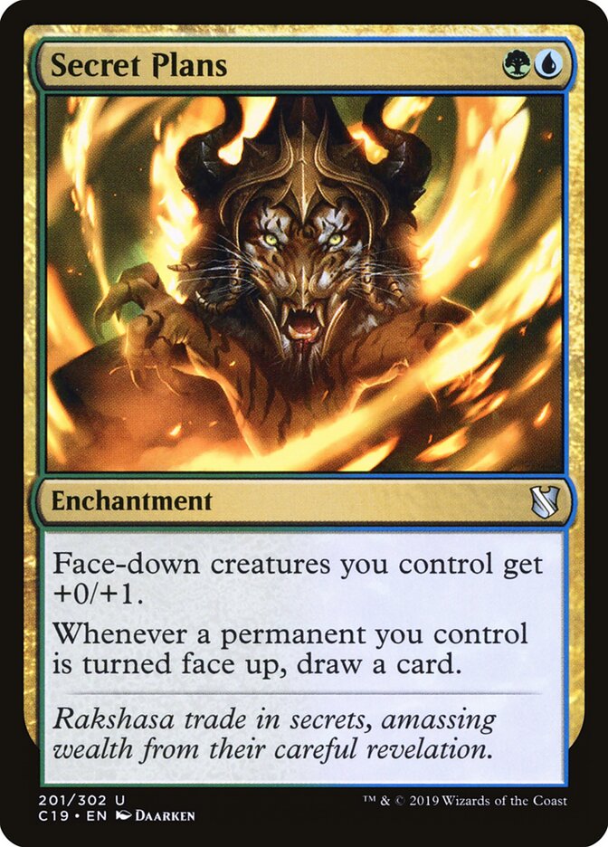 Secret Plans card front