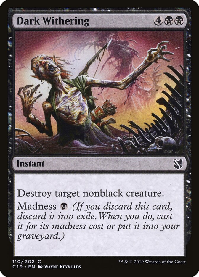 Dark Withering card front