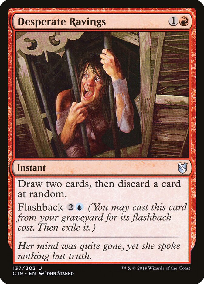 Desperate Ravings card front