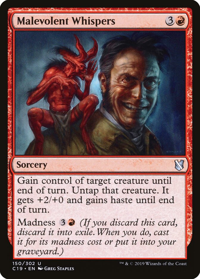 Malevolent Whispers card front