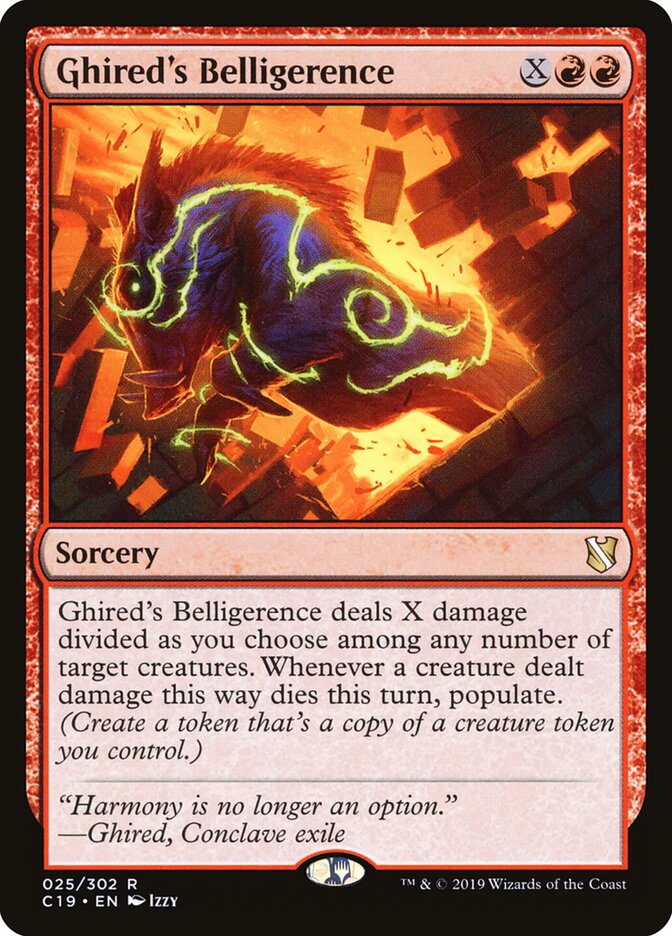 Ghired's Belligerence card front