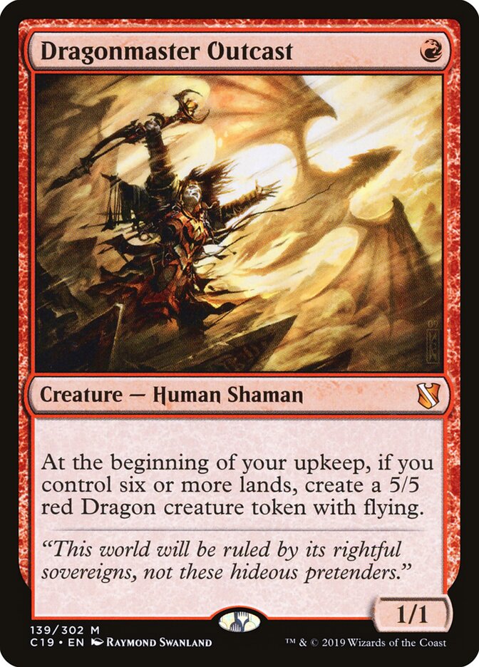Dragonmaster Outcast card front