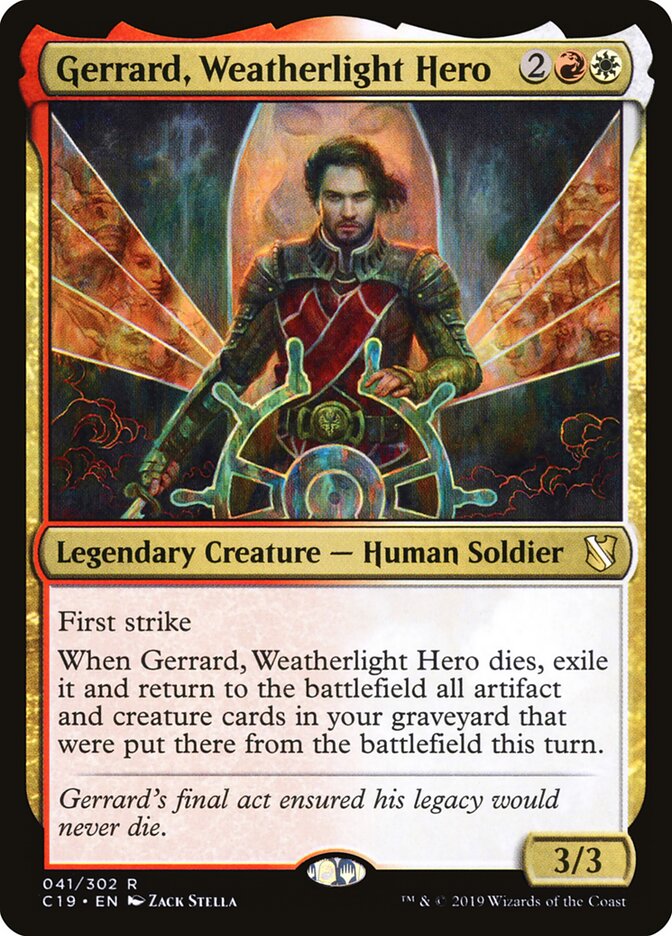 Gerrard, Weatherlight Hero card front