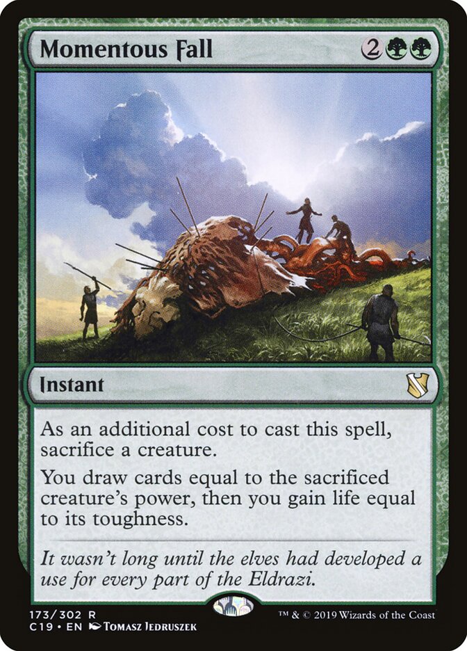 Momentous Fall card front